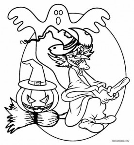 Halloween Witch Coloring Pages