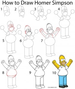How to Draw Homer Simpson Step by Step
