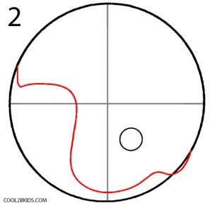 How to Draw a Football Helmet Step 2