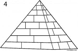 How to Draw a Pyramid Step 4