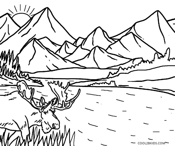 Printable Nature Coloring Pages For Kids