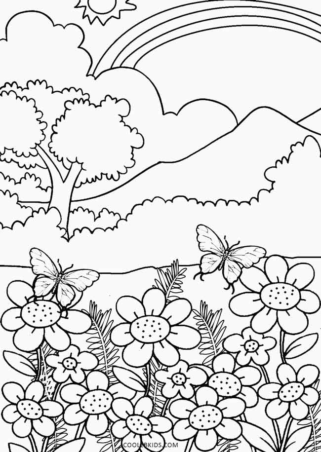 Download Printable Nature Coloring Pages For Kids