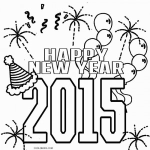 New Years Coloring Pages 2015