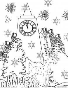 New Years Eve Coloring Pages