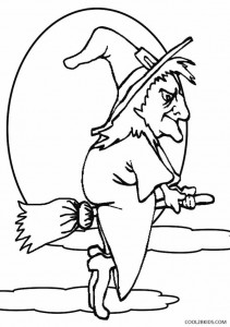 Witch Coloring Page