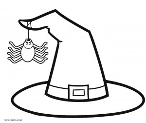 Witch Hat Coloring Pages