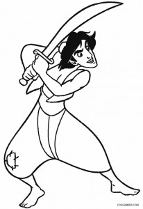 Aladdin Coloring Page