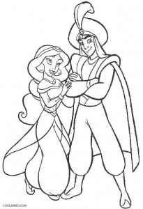 Aladdin Wedding Coloring Pages