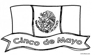 Cinco de Mayo Flag Coloring Pages