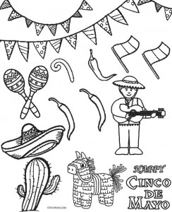 Feliz Cinco de Mayo Coloring Pages