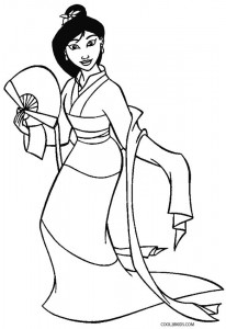 Mulan Coloring Page