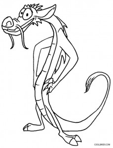 Mulan and Mushu Coloring Pages