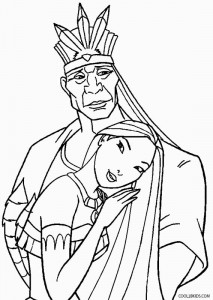 Pocahontas Coloring Page