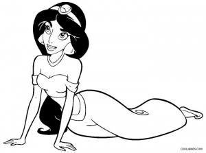 Princess Jasmine Coloring Pages