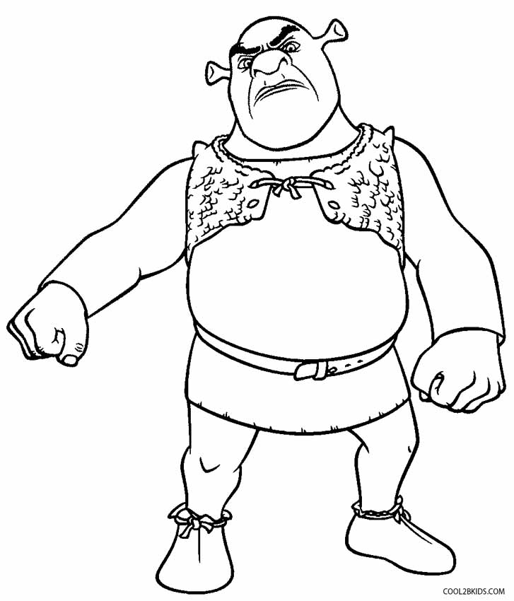 Download Printable Shrek Coloring Pages For Kids