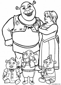 Shrek Babies Coloring Pages