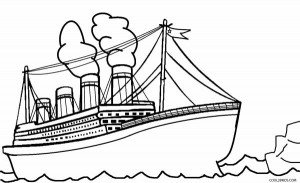 Titanic Coloring Page