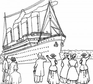 Titanic Coloring Pages