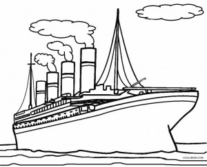 Titanic Coloring Pages Free