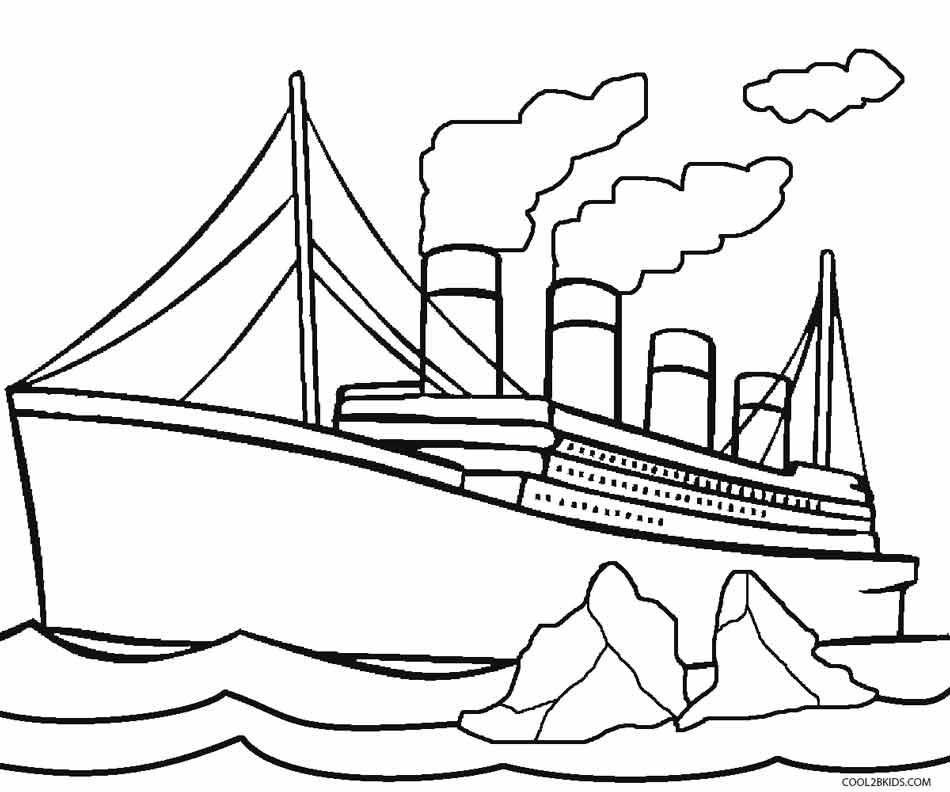 Gambar Printable Titanic Coloring Pages Kids Cool2bkids Print Book ...