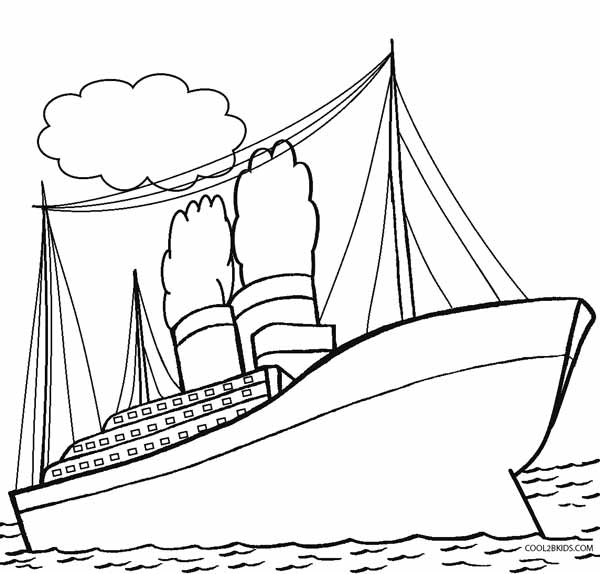 Printable Titanic Coloring Pages For Kids