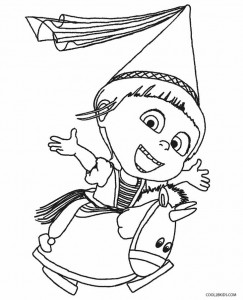 Despicable Me Agnes Coloring Pages