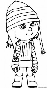 Despicable Me Coloring Pages Edith