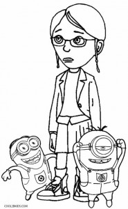 Despicable Me Margo Coloring Pages