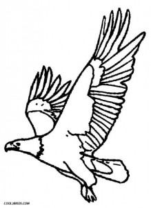 Flying Eagle Coloring Pages