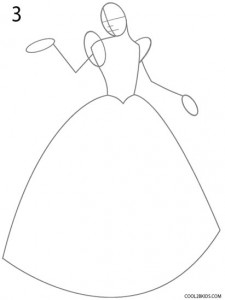 How to Draw Cinderella Step 3