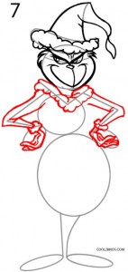 How to Draw the Grinch Step 7