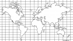 Map of the World Coloring Page