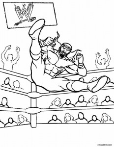 WWE Wrestling Coloring Pages Printable