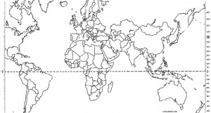 World Map Coloring Page Printable