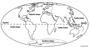 World Map Coloring Pages for Kids