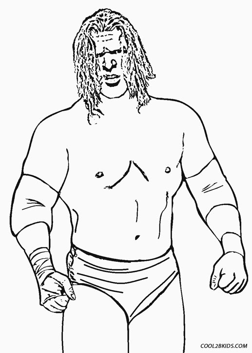 Wrestler Coloring Pages To Print 2