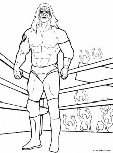 Wrestling Ring Coloring Pages