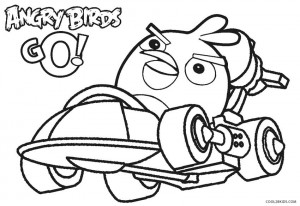 Angry Birds Go Coloring Pages