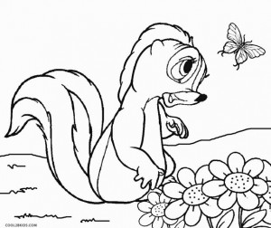 Flower from Bambi Coloring Pages