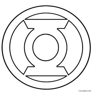 Green Lantern Logo Coloring Pages