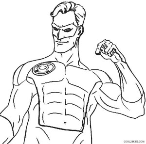Green Lantern Printable Coloring Pages