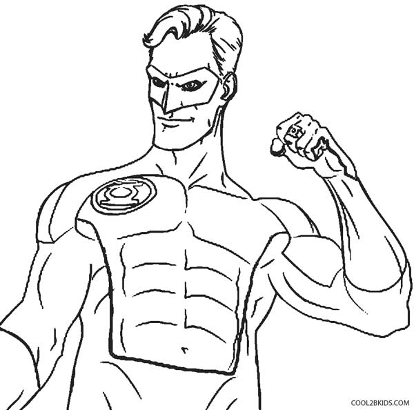 coloring pages of green lantern