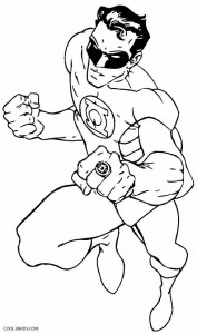 Green Lantern Ring Coloring Pages