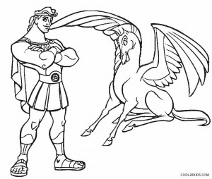 Hercules Pegasus Coloring Pages