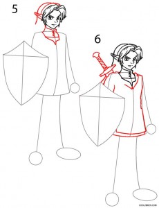 How to Draw Link Step 3