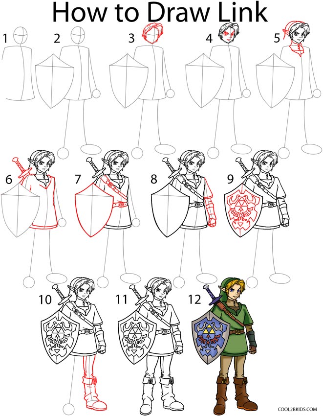 How To Draw Zelda, Step by Step, Drawing Guide, by Dawn - DragoArt