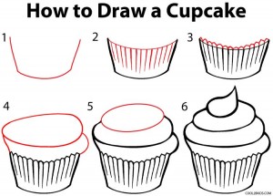 How to Draw a Cupcake Step by Step