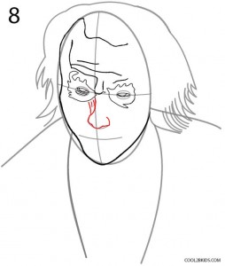 How to Draw the Joker Step 8