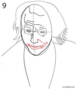 How to Draw the Joker Step 9