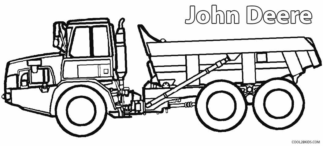 john deere tractor coloring pages free